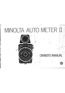 Minolta Auto Meter 2 manual. Camera Instructions.